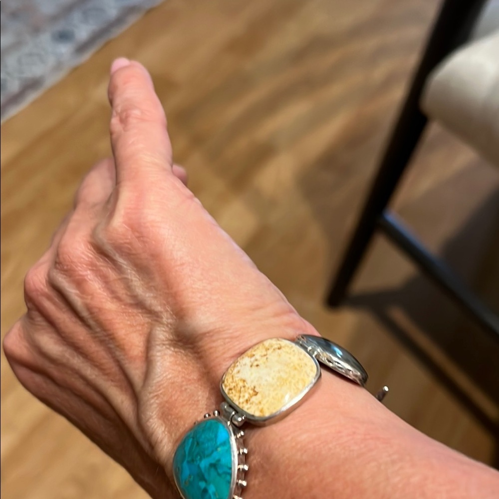 Silpada Blue and Gray Stone Bracelet - Picture 6 of 6